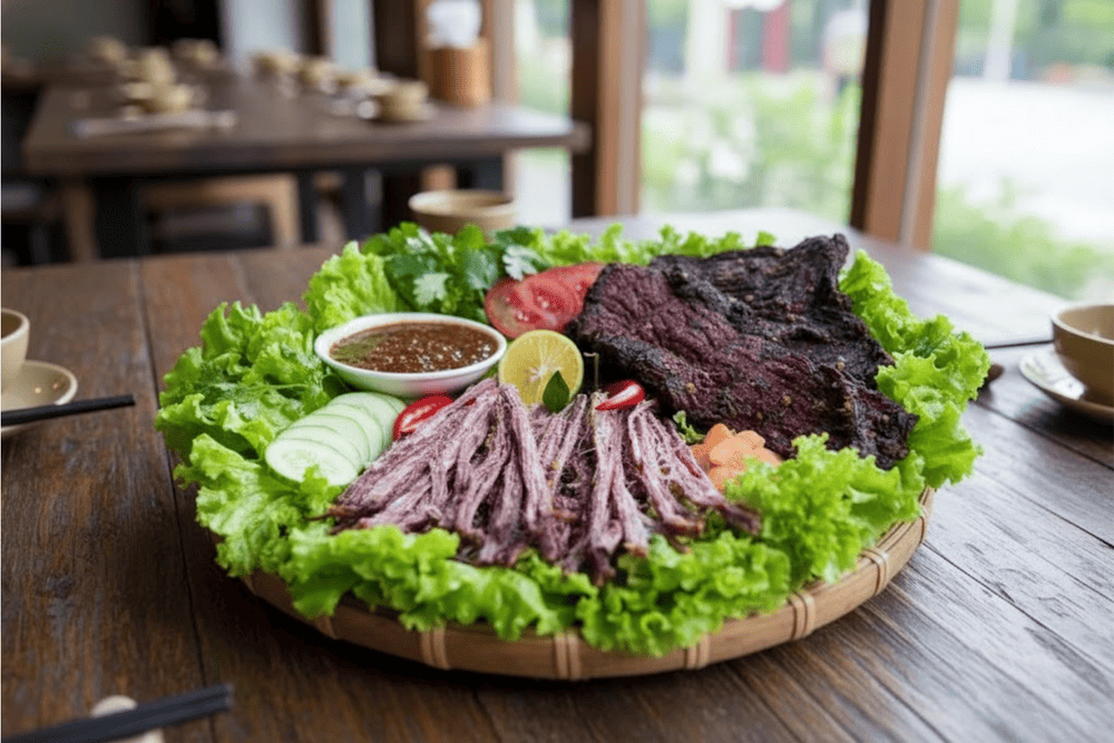 When eaten, this dish must be processed again by grilling on a charcoal stove or steaming